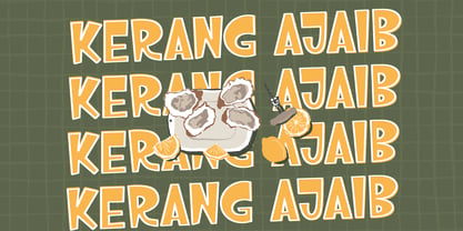 Hoola Summericon Outline Font Poster 3
