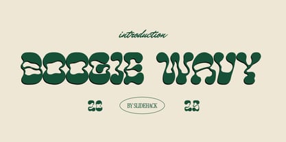 Boogie Wavy Font Poster 1