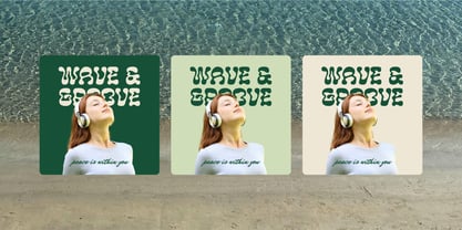 Boogie Wavy Font Poster 8