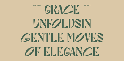 Gaibo Font Poster 2