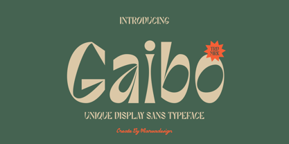Gaibo Font Poster 1