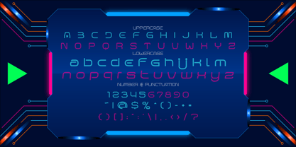 Matrix Pulse Font Poster 5