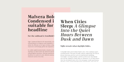 Malvera Font Poster 15