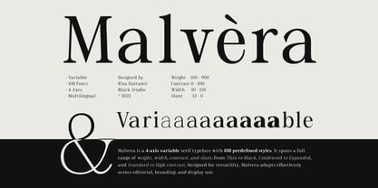Malvera Font Poster 1