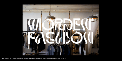 Neotrace Font Poster 4