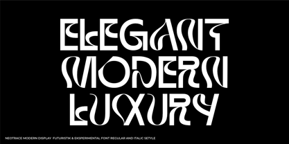 Neotrace Font Poster 6