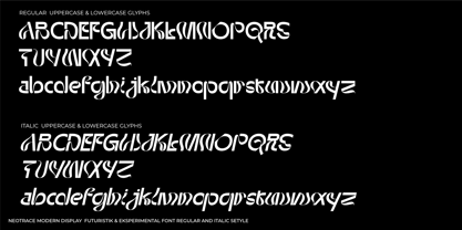 Neotrace Font Poster 9