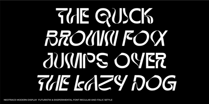 Neotrace Font Poster 2