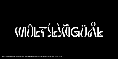 Neotrace Font Poster 10