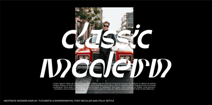 Neotrace Font Poster 7