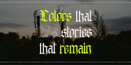 Lawlliet Font Poster 5