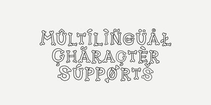 MGF Skul x lines Font Poster 3