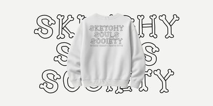 MGF Skul x lines Font Poster 8