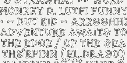 MGF Skul x lines Font Poster 7