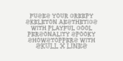 MGF Skul x lines Font Poster 10