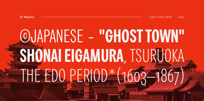 SC Maydon Font Poster 5