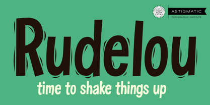 Rudelou AOE Font Poster 1