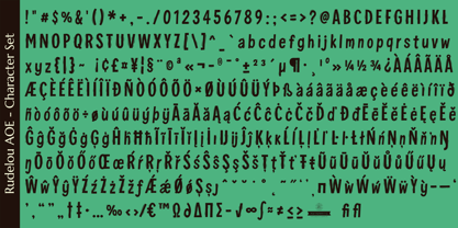 Rudelou AOE Font Poster 6