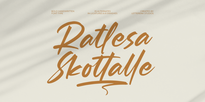 Ratlesa Skottalle Font Poster 1