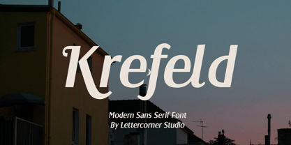 Krefeld Font Poster 1