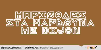 Milwaukee Groove Font Poster 8