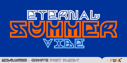 Milwaukee Groove Font Poster 5