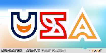 Milwaukee Groove Font Poster 3