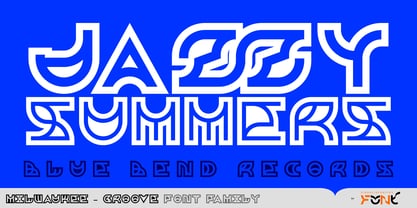 Milwaukee Groove Font Poster 2