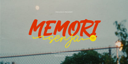 Memori Senja Script Font Poster 1