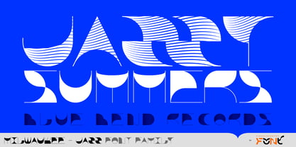 Milwaukee Jazz Font Poster 2