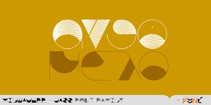 Milwaukee Jazz Font Poster 7