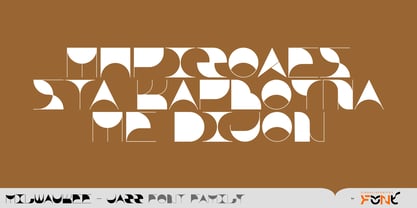 Milwaukee Jazz Font Poster 8