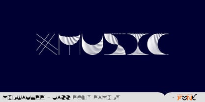 Milwaukee Jazz Font Poster 10