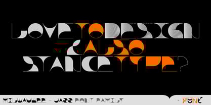 Milwaukee Jazz Font Poster 12