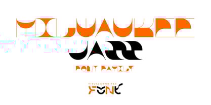 Milwaukee Jazz Font Poster 1