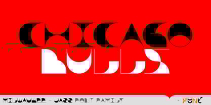 Milwaukee Jazz Font Poster 14