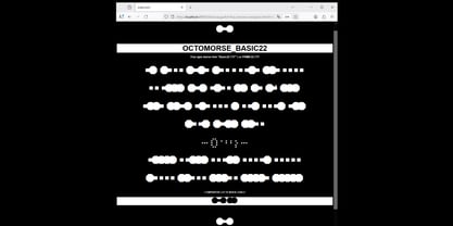 Octomorse Basic22 R1 Font Poster 10