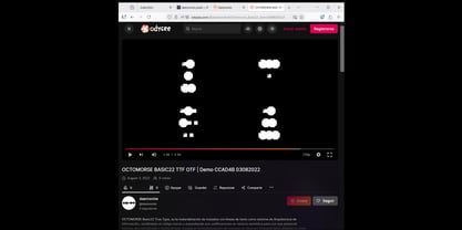 Octomorse Basic22 R1 Font Poster 5