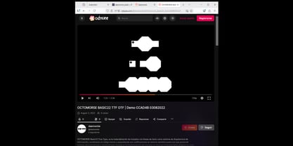 Octomorse Basic22 R1 Font Poster 7