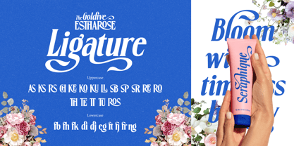 Goldive Estharose Font Poster 5