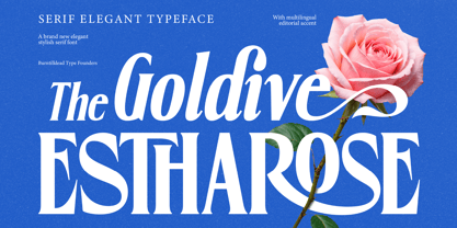 Goldive Estharose Font Poster 1