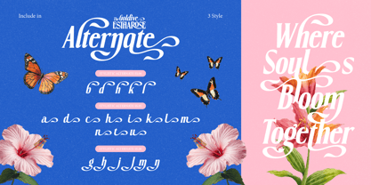 Goldive Estharose Font Poster 9