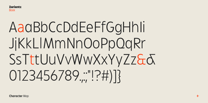 Zariantz Book Font Poster 5