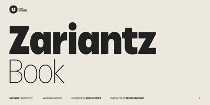 Zariantz Book Font Poster 1