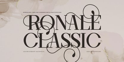 Ronale Classic Font Poster 1