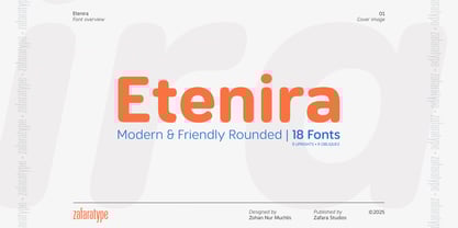 Etenira Font Poster 1