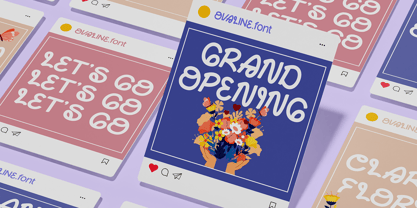 Ovaline Font Poster 8