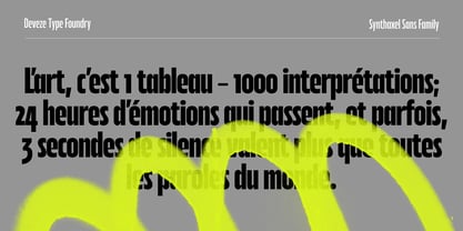 DT Synthaxel Sans Font Poster 12