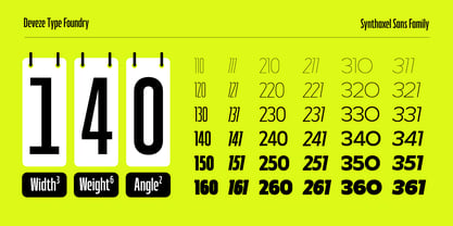DT Synthaxel Sans Font Poster 4