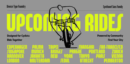 DT Synthaxel Sans Font Poster 10